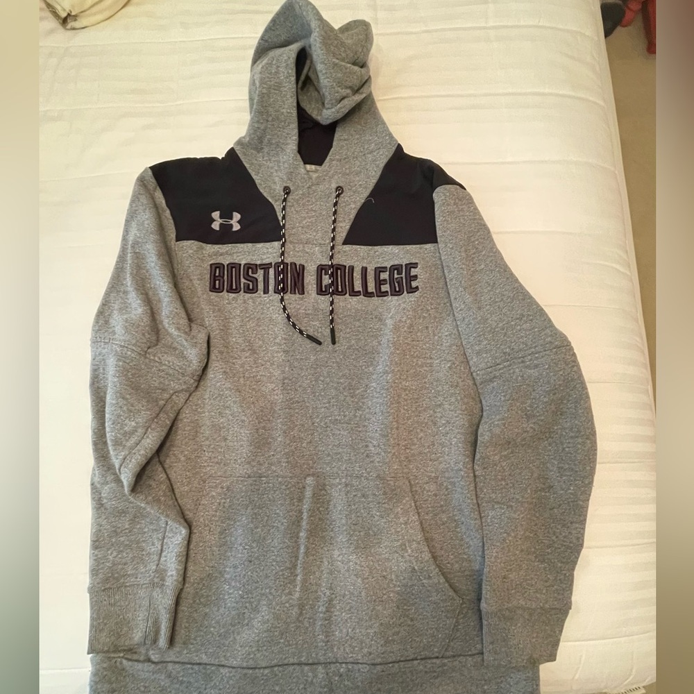 Boston College Under Armour gray hoodie